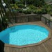 Piscine hors-sol bois, semi enterrable ou enterrable Maeva 500