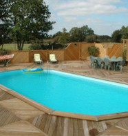 Piscine hors-sol bois, semi enterrable ou enterrable Maeva 700